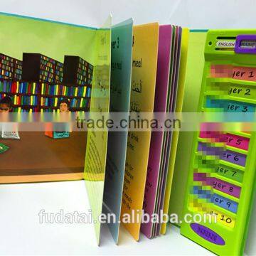 FDT customized children picture books with sound effects electronic talking book