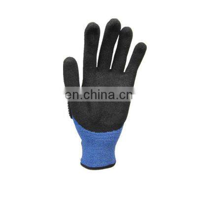 Construction Oilfield Cut Level 5 Lined Working Gloves Mechanical TPR Impact Resistant Safety Gloves photo-3