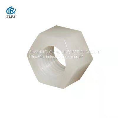 Pvdf Hexagon Nut Hex. Nuts Natural Color / M3-M20 Corrosion Resistant Nut photo-2