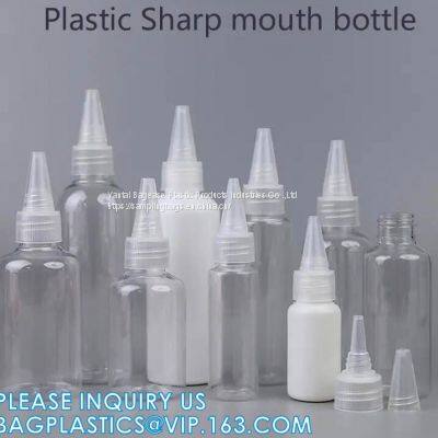 Multiple Capacity Transparent Plastic Sharp Mouth Bottle Pointed-neck Bottle, Plastic beaker plastic measuring cup plastic measuring cylinder plastic airlock Sharp mouth bottle