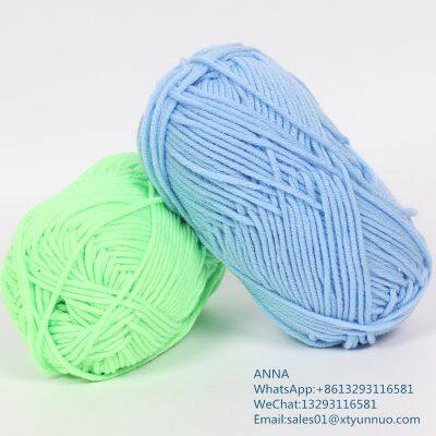 Hand Woven Crochet Yarn Various Colored Hand Knitting Cotton Milk Yarn