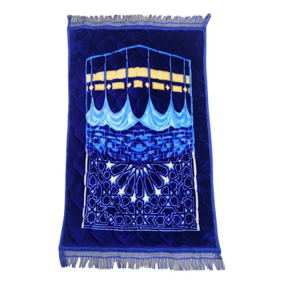 New Design Unique Flannel Thick Travel Islamic Prayer Mat rug carpet for Worship Musallah Prayer  Rug Praying Mat