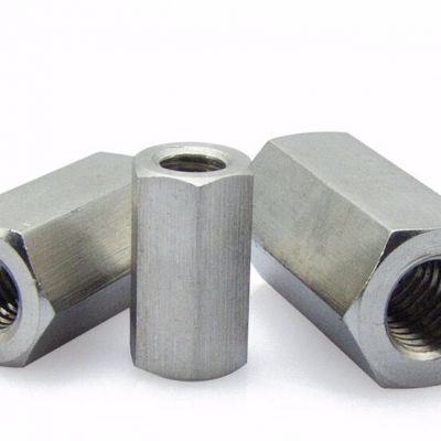 Stainless steel 304 316 Hexagonal long nut lengthened and thickened nut /Hex connection nut