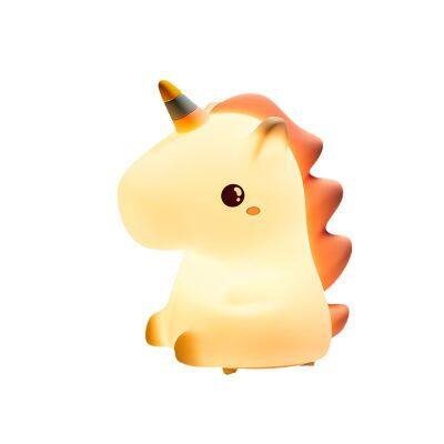 Creative Unicorn Nightlight Children Feeding Sleep Pat Light Bedroom Night Light