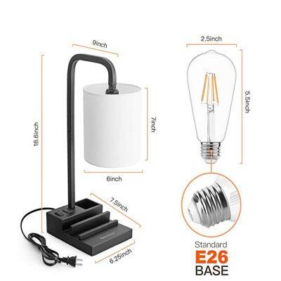 Touch Dimming Table Lamp USB Charging Desk Table Lamp LED Lamp