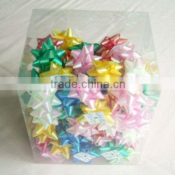 Metallic Star Ribbon, Gift Bow for Decoration of Holiday and Wedding