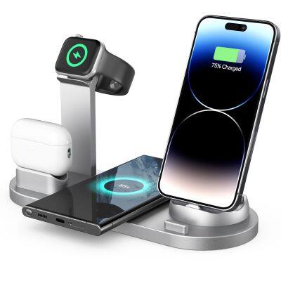 Best Sellers 3 In 1 15W Fast Charging iphone Charger Wireless Charger For Phone Mobile Stand Mobile Holder Cell Phone Chargers