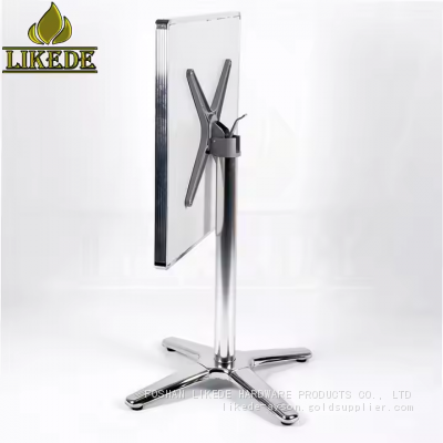High Quality 304# Stainless Steel Folding Table Base Metal Furniture Legs for Outdoor Chairs photo-5