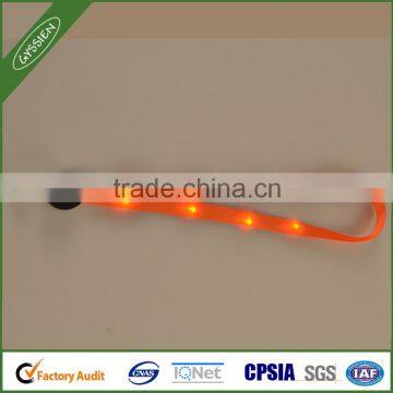 China market factory 2cm wide beautiful led lanyard light in dark