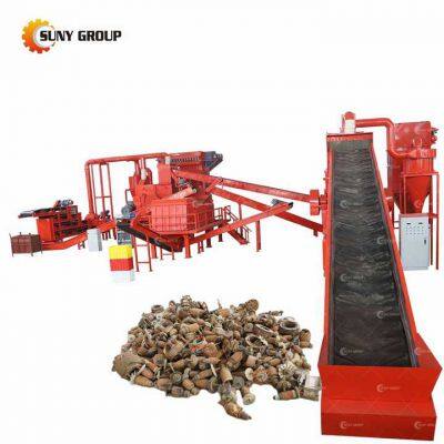 Scrap Metal Electric Motor Breaking Machine Motor Stator Recycling Machine Refrigerator Motor Crushing Separation Plant