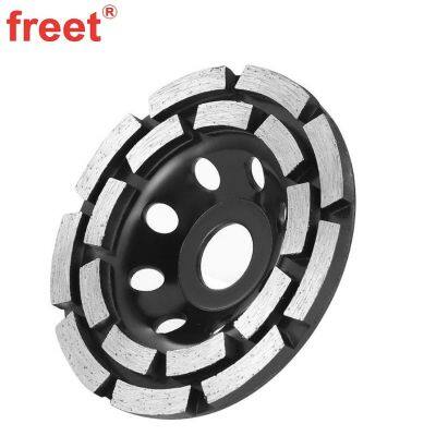D100mm~230mm Diamond Double Row Grinding Cup Wheels for Concrete Stone photo-2
