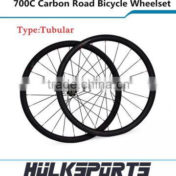 Newly T700 carbon road bicycle wheels 38mm profile tubular carbon road bike wheelset with 25mm width China