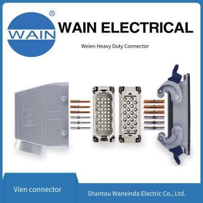 Wein Wain Heavy-duty Connector Hd-040-mc Insert, 40-pin Ultra-high Density Insert, Rectangular Connector, Aviation Plug photo-2