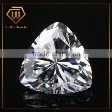 china online shopping cz white triangle cubic zirconia jewelry