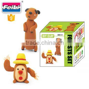 creative toys wholesale animal super light clay toy modeling clay color foam clay