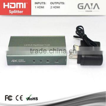 Hot !!! hdmi verteiler 1 in 2 out 3D 1080P supported 1.3V 1x2 hdmi splitter 1x2