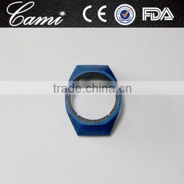 42mm Blue Carbon Fiber Watch Case Set for Man Watches