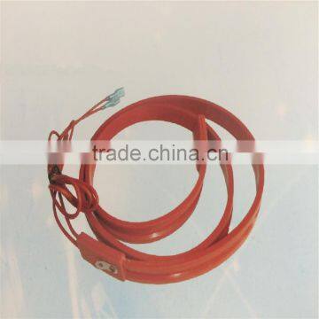 Waterproof silicone crankcase heater heating wire for air conditioners