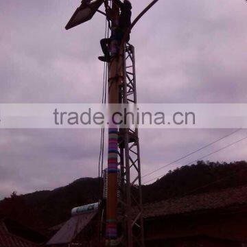 Richuan New Design Vertical Wind Turbine 300w /24v Wind Solar Hybrid Street Lights photo-4