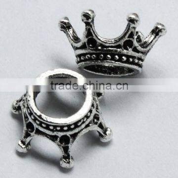 Lead Free Nickle Free Pdora Crown Shape Zinc Alloy Beads for Bracelets and Necklaces