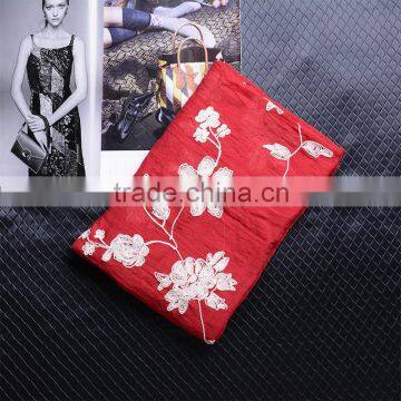 Wholesale Korea Fashion Ladies Cotton Flower Embroidery Shawls Quality Choice