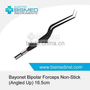 Bayonet Bipolar Forceps Non-Stick (Angled Up) 16.5cm