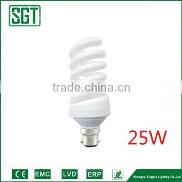 Full Spiral 15W 20W 25W 50W tri-color phosphor 2700k saving energy