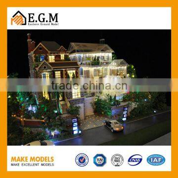 Customize Duplex house Scale Model Building Model Maker with wonderful lighting effect