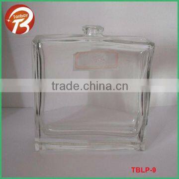 competitive price 100ml square glass perfume bottle TBLP-9