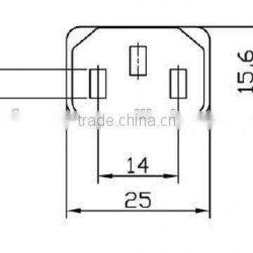 Taiwan High Quality C13 Female Plug, Universal Extension Plug, Extension Socket With Plug photo-2