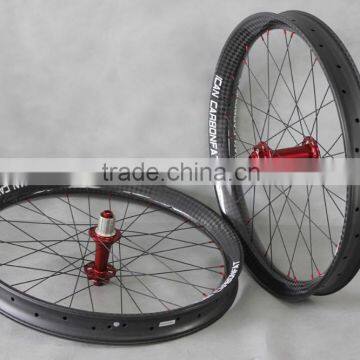 2015ICAN bikes 26er Fat bike wheels ,65mm wide bike clincher wheels