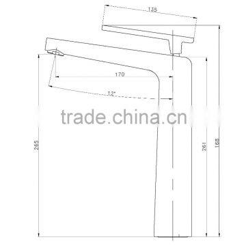 Modern Brass Sinlge Hole Brige Faucet Bathroom SD-102