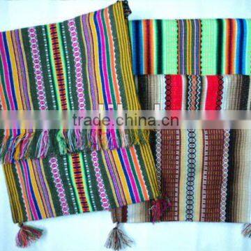 HANDMADE LOOM WOOL FABRIC HANDBAG
