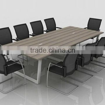 European style gray conference table melamine particle board meeting table(SZ-MTT092)