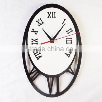 ACC2022 Oval cutty acrylic clock for home decoration