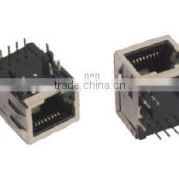 Shielded/Unshielded Side Entry RJ45 PCB JACK /Socket/Connector with LED