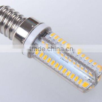 104 SMD3014 e14 led, silicone e14 led, AC220v e14 led with de & rohs