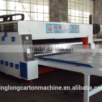 stack /2800mm type semi carton box 3colors printing slotting machine