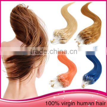 2015 new fashion kinky hair extensions brazilian hair micro ring loop hair extensions