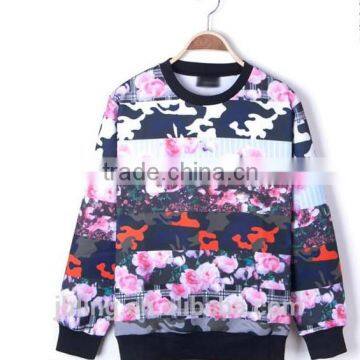 all over printing custom stitching sweatshirt