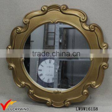 Gilded Wooden Framed Vintage French Hanging Mirror photo-4