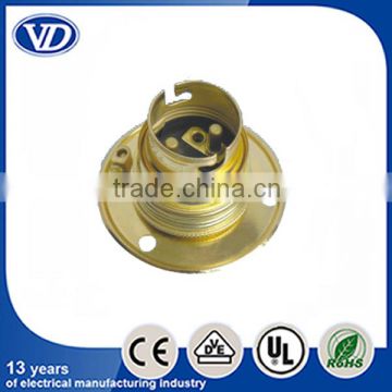 B22 iron plated brass lampholder socket