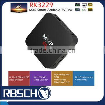 2016 Black MXR Android TV BOX RK3229 1GB / 8GB Android 5.1 Smart IPTV TV BOX