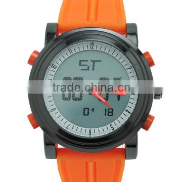 2015 new arrival silicone rubber analog digital wrist watch