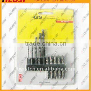 10pcs Bits and drills set