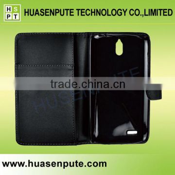 China Suppliers Stand Leather Case for Huawei G610 Cover Case