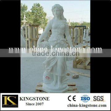 China white marble women statue carving