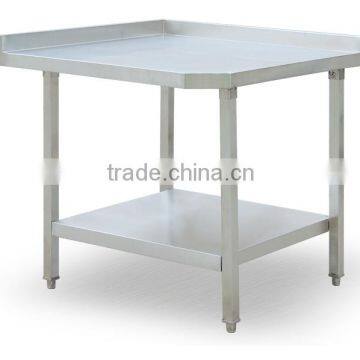 Stainless steel kitchen corner work table