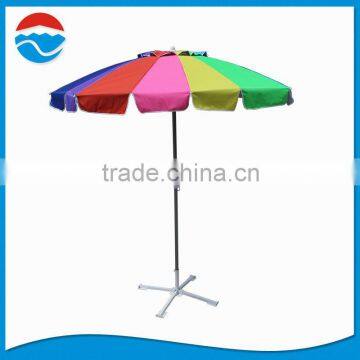 7 Ft wholesale Rainbow Multi Color Patio Wind Vent Beach Umbrella