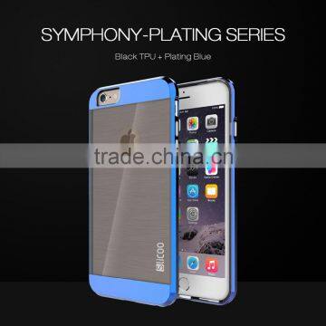 Best Multi Color TPU Material Plating Bumper Transparent Back Cell Phone Cases for phone 5s for iPhone 6 for iPhone 6 Plus